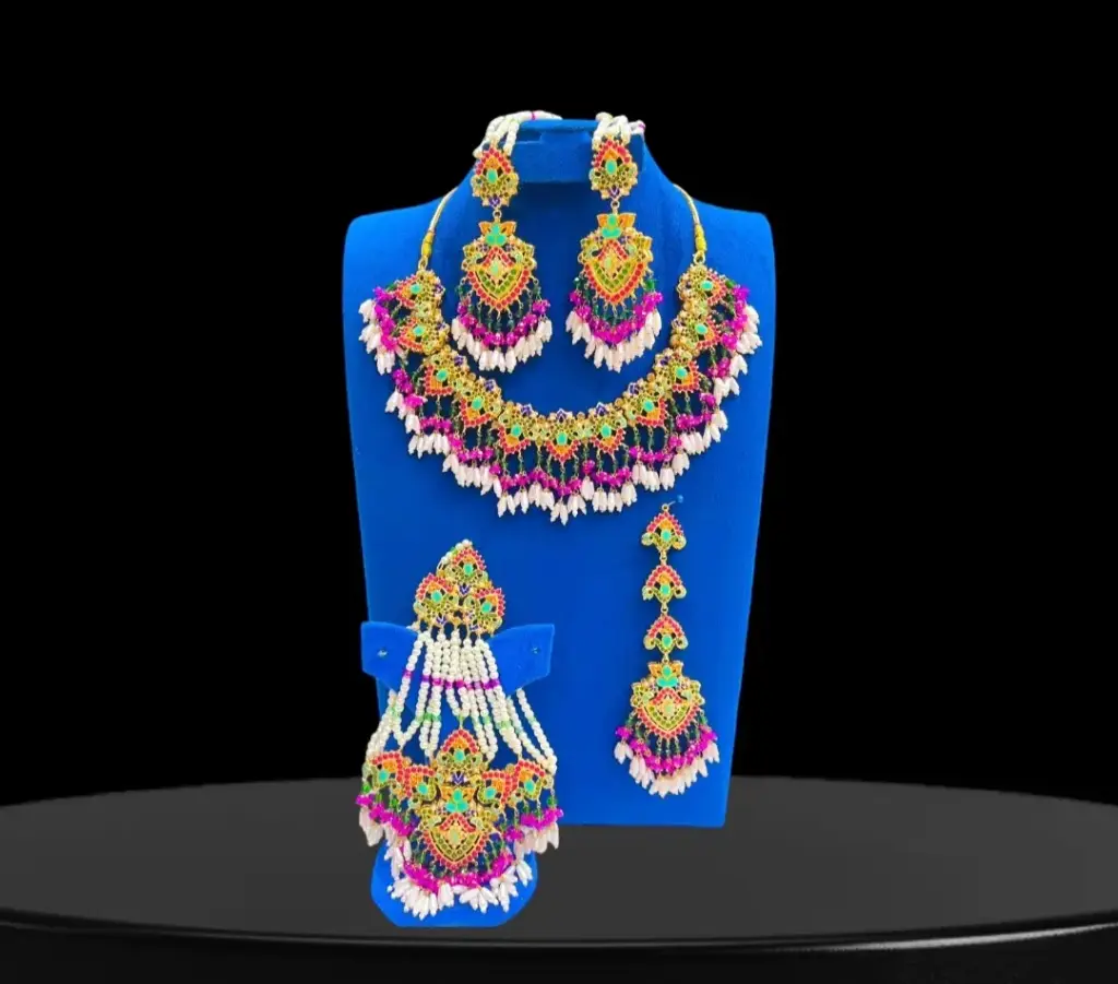 Beautiful Necklace Set with Tikka Jhumar CST502