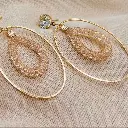 Oval earrings ERN004