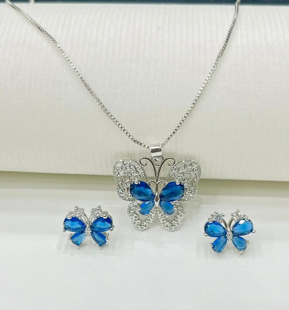 Butterfly pendant set PND004