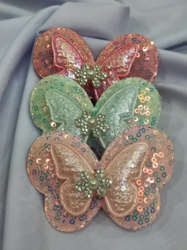 DOUBLE LAYER BUTTERFLY PIN HCK101